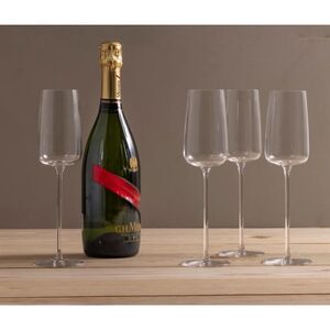 LSA International
Metropolitan Crystalline Champagne Flutes, Set of 4 / New